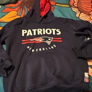 NFL Patriots Navy and Red Hoodie